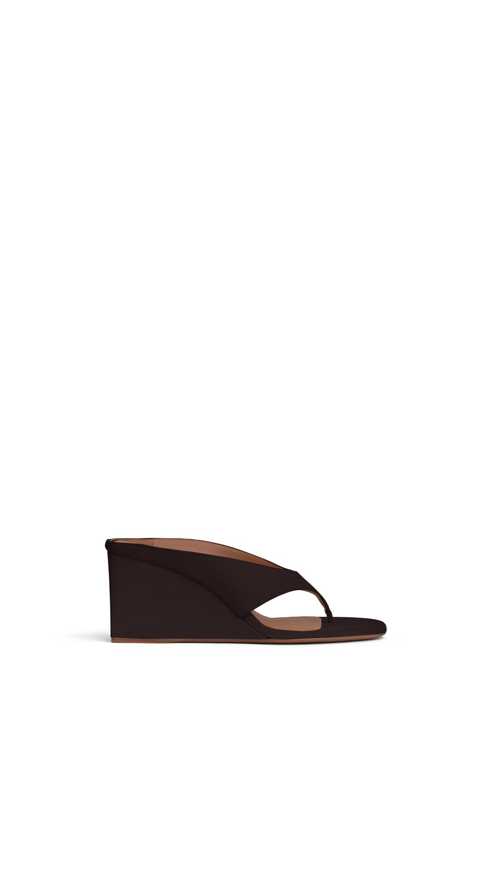 ALA&Iuml;A CUBE THONG MULES IN SUEDE 