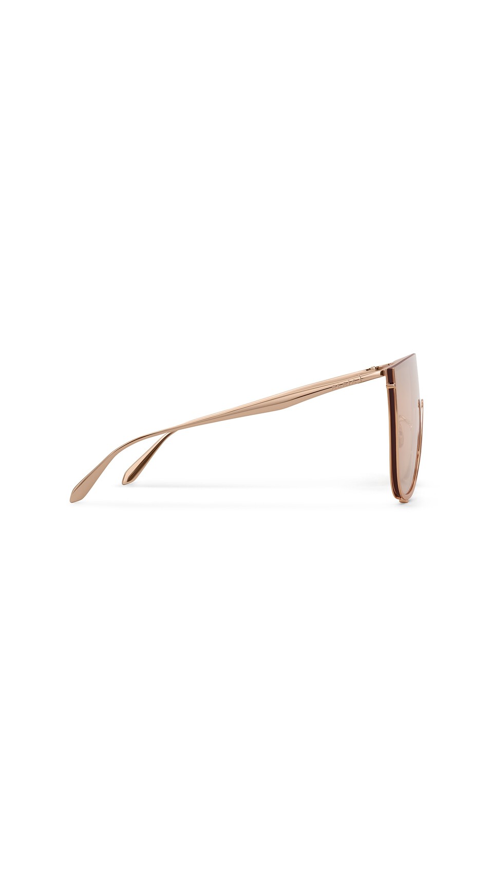 ALA&Iuml;A MASK SUNGLASSES IN METAL BROWN/GOLD - View 2