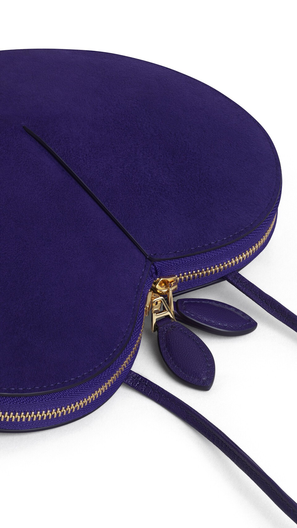ALA&Iuml;A LE C&OElig;UR BI-MATERIAL BAG IN LEATHER IRIS - View 4