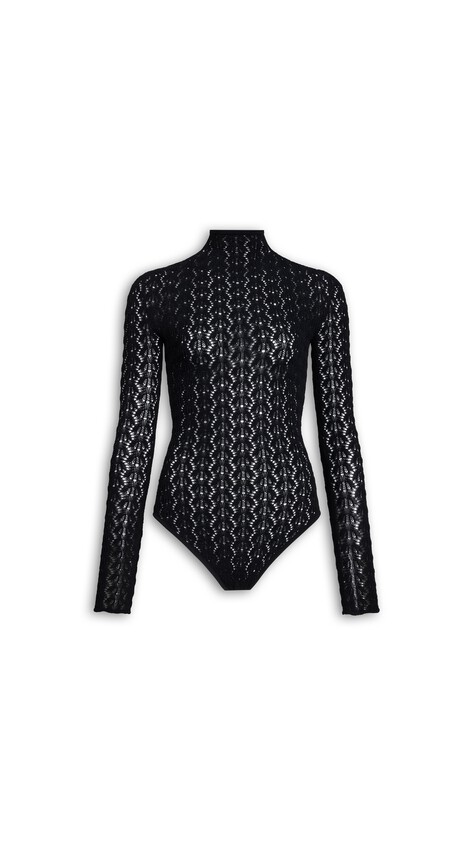 HIGHNECK STRETCH LACE BODYSUIT