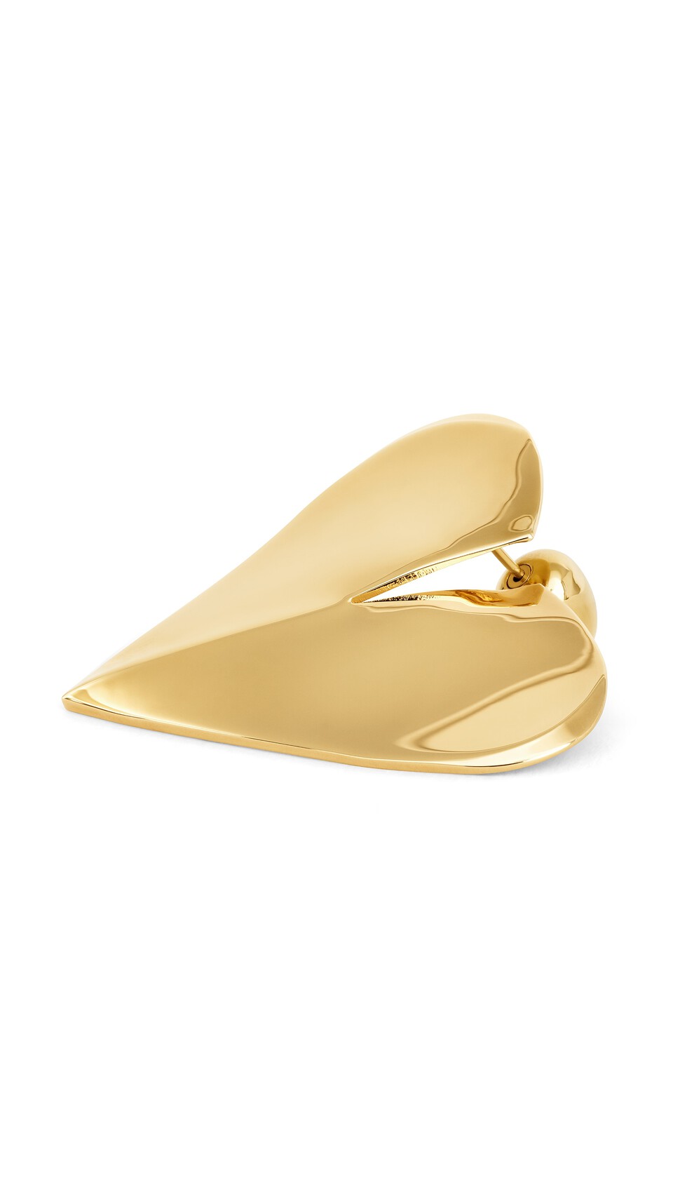 ALA&Iuml;A LE C&OElig;UR TORN EARRINGS YELLOW GOLD METALS - View 2
