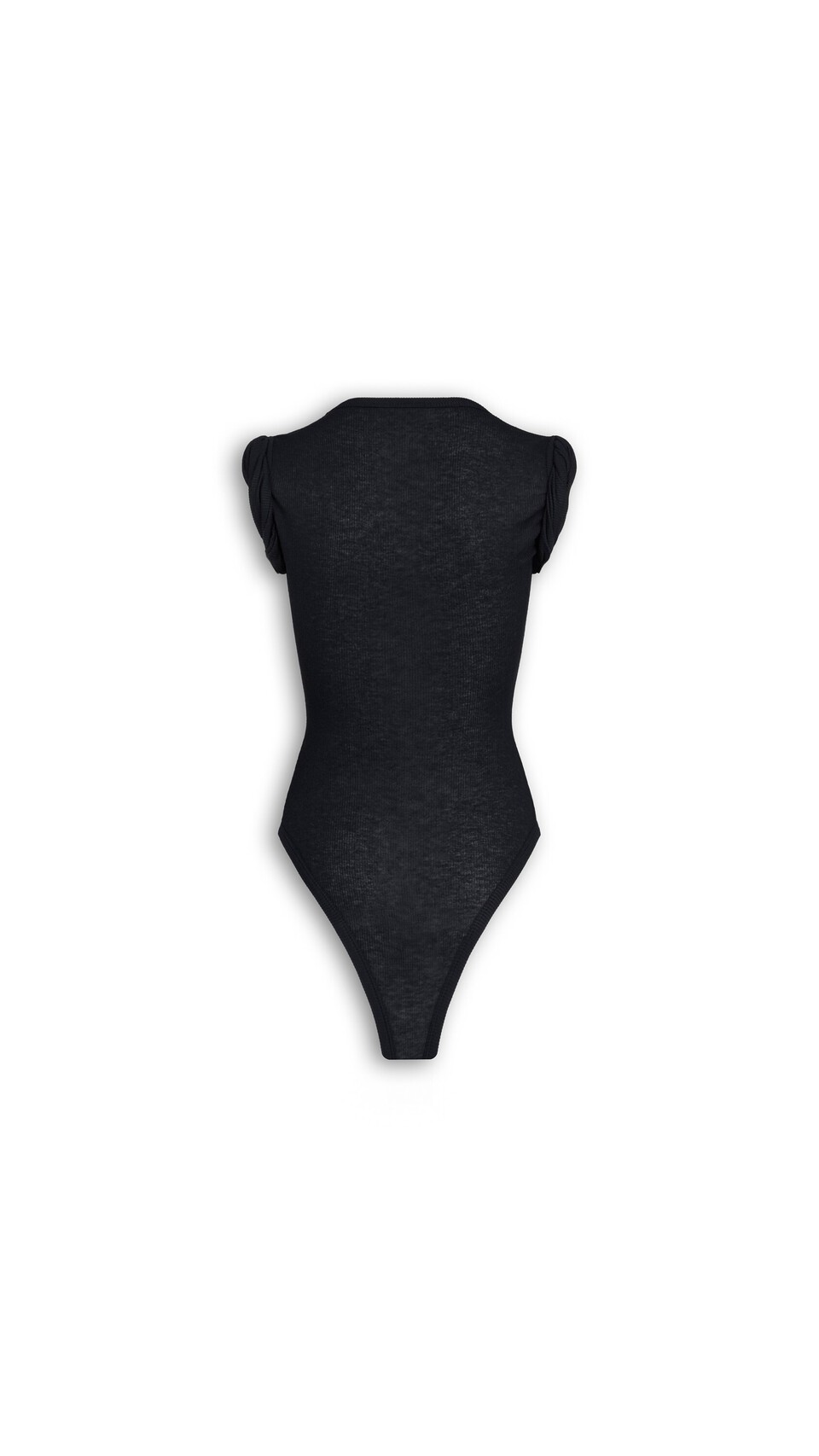 ALA&Iuml;A BODY AUS KASCHMIR-JERSEY SCHWARZ - View 5