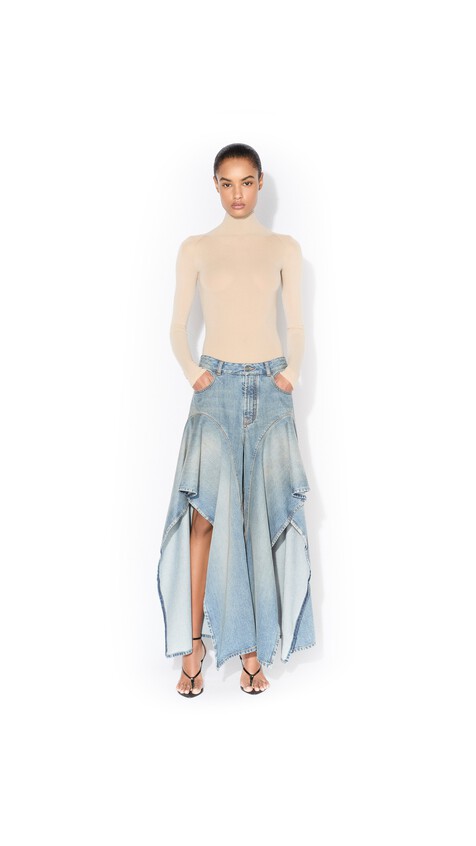 ALA&Iuml;A SECOND SKIN BODY CLEAR CAMEL - View 2