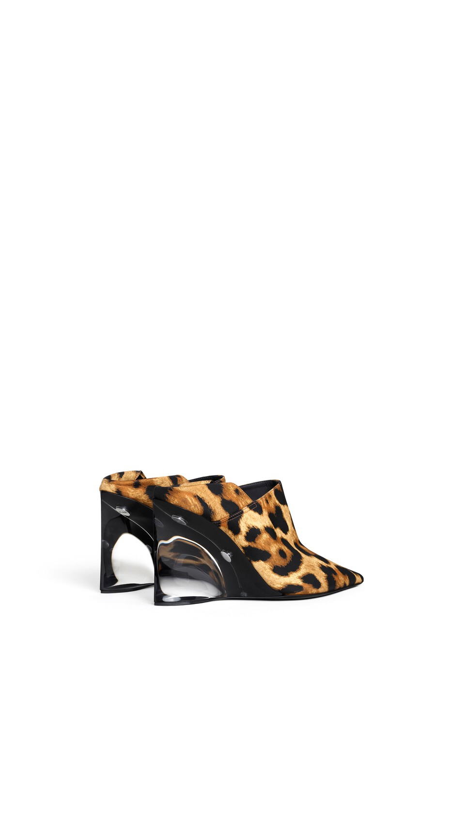 ALA&Iuml;A INVISIBLE MULES IN PRINTED TWILL DARK/CARAMEL - View 3