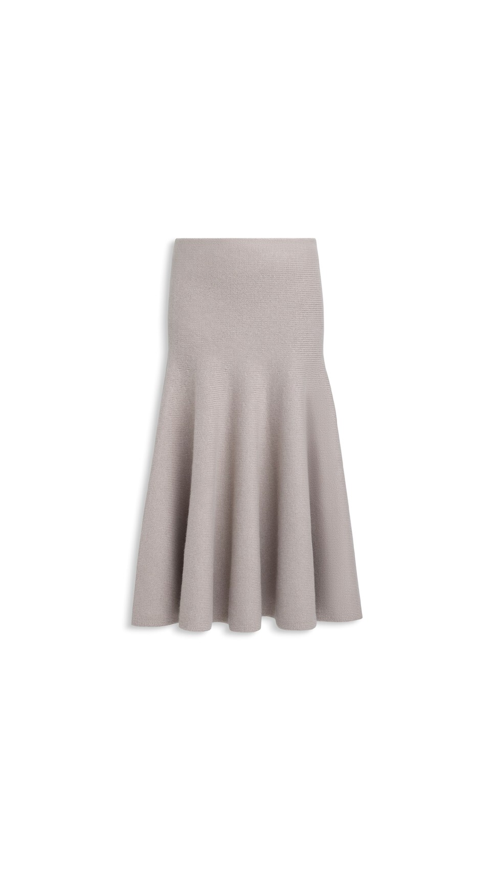 ALA&Iuml;A CASHMERE FLARED SKIRT SAND