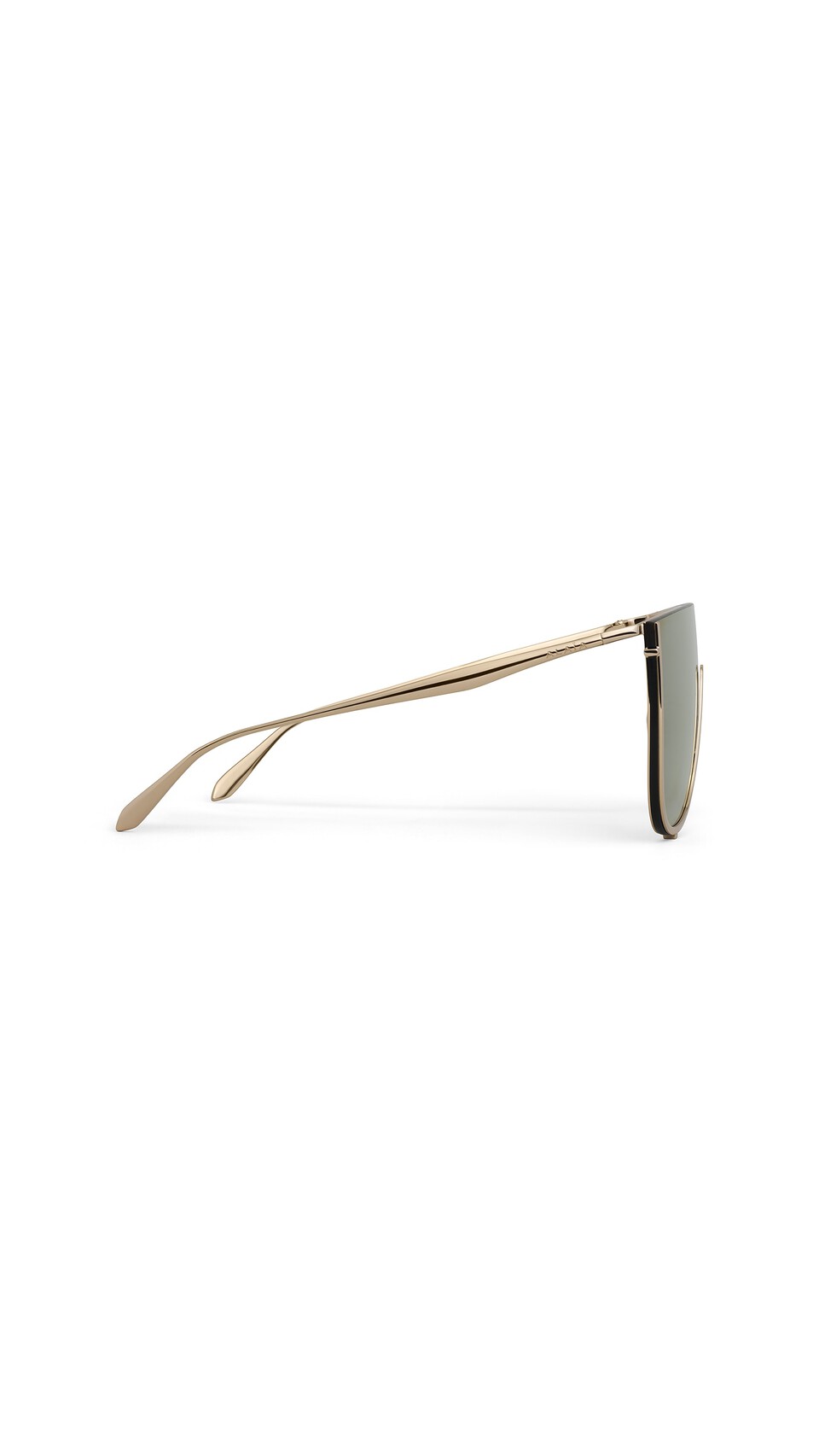ALA&Iuml;A MASK SUNGLASSES IN METAL YELLOW GOLD METALS - View 2