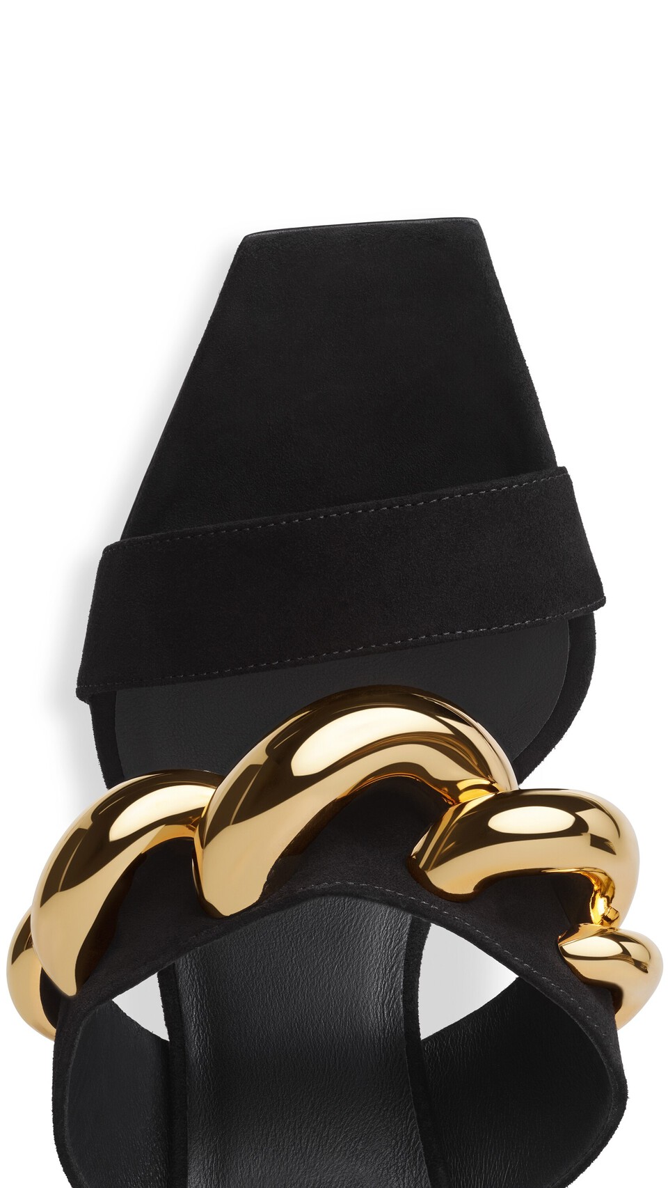 ALA&Iuml;A WAVE JEWEL MULES IN SUEDE BLACK - View 4