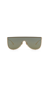YELLOW GOLD METALS - ALA&Iuml;A MASK SUNGLASSES IN METAL