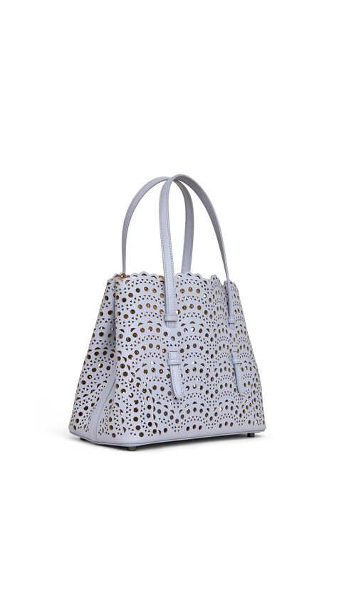 ALA&Iuml;A MINA 25 BAG IN VIENNE WAVE CALFSKIN LAVENDER BLUE 2 - View 2