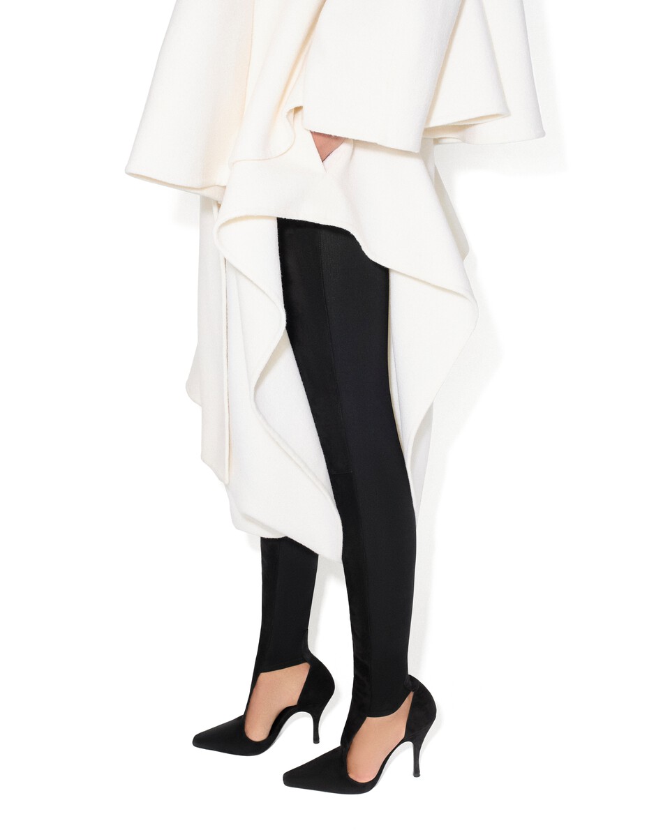 ALA&Iuml;A CAPPOTTO CON SCIARPA IN LANA NATURALE - View 4