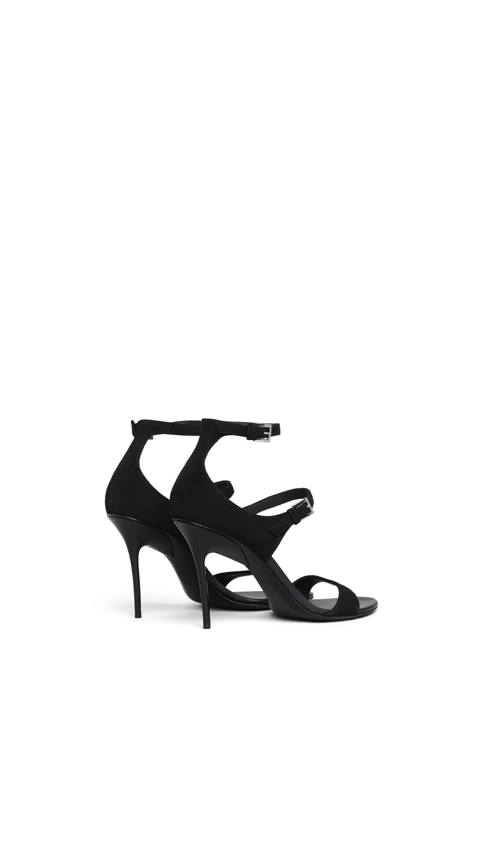 ALA&Iuml;A DROP STRAPPY SANDALS IN SUEDE BLACK - View 3