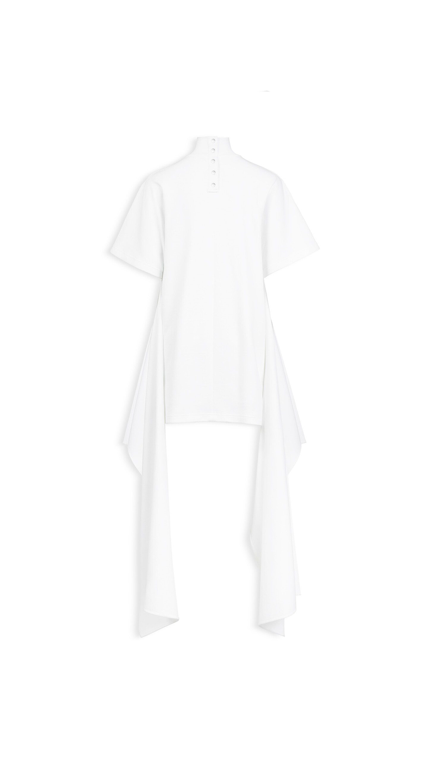 ALA&Iuml;A COTTON JERSEY T-SHIRT DRESS WHITE - View 5