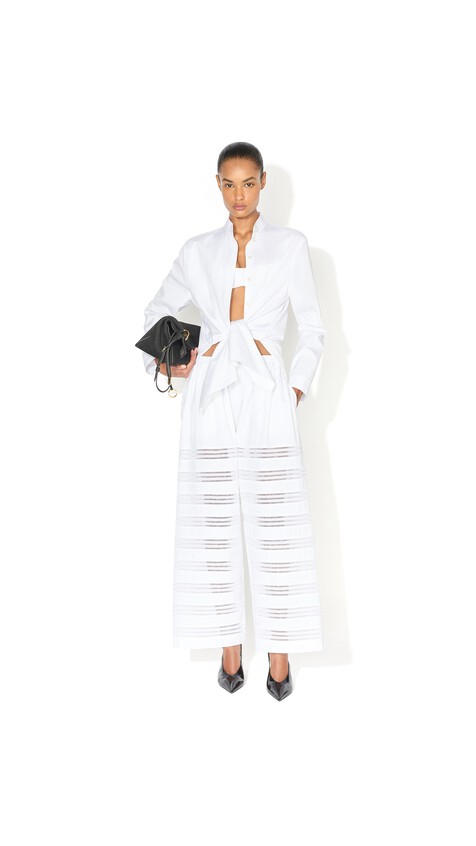 ALA&Iuml;A POPLIN SHIRT SET WHITE - View 2