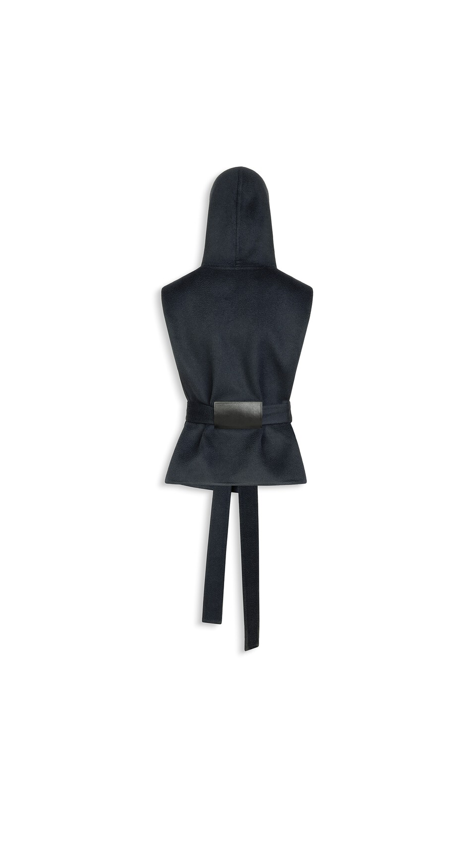 ALA&Iuml;A DOUBLE FACE CASHMERE HOODED JACKET MIDNIGHT - View 3