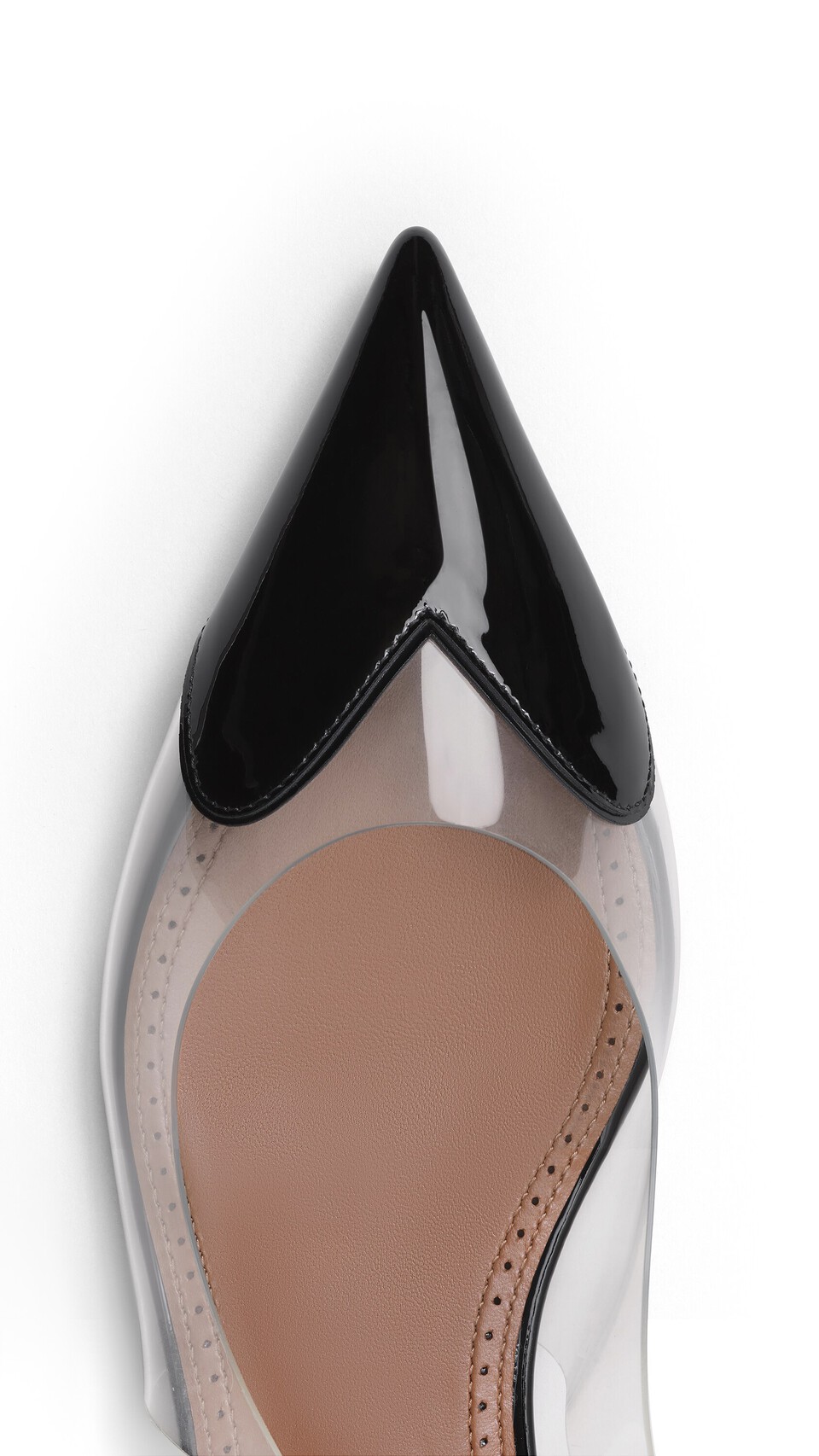 ALA&Iuml;A LE C&OElig;UR FLAT SLINGBACKS IN PATENT CALFSKIN BLACK - View 4