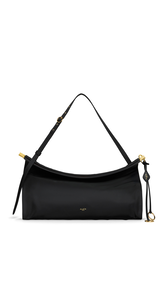 BLACK - ALA&Iuml;A LE CLICK EAST WEST LARGE BAG IN NYLON