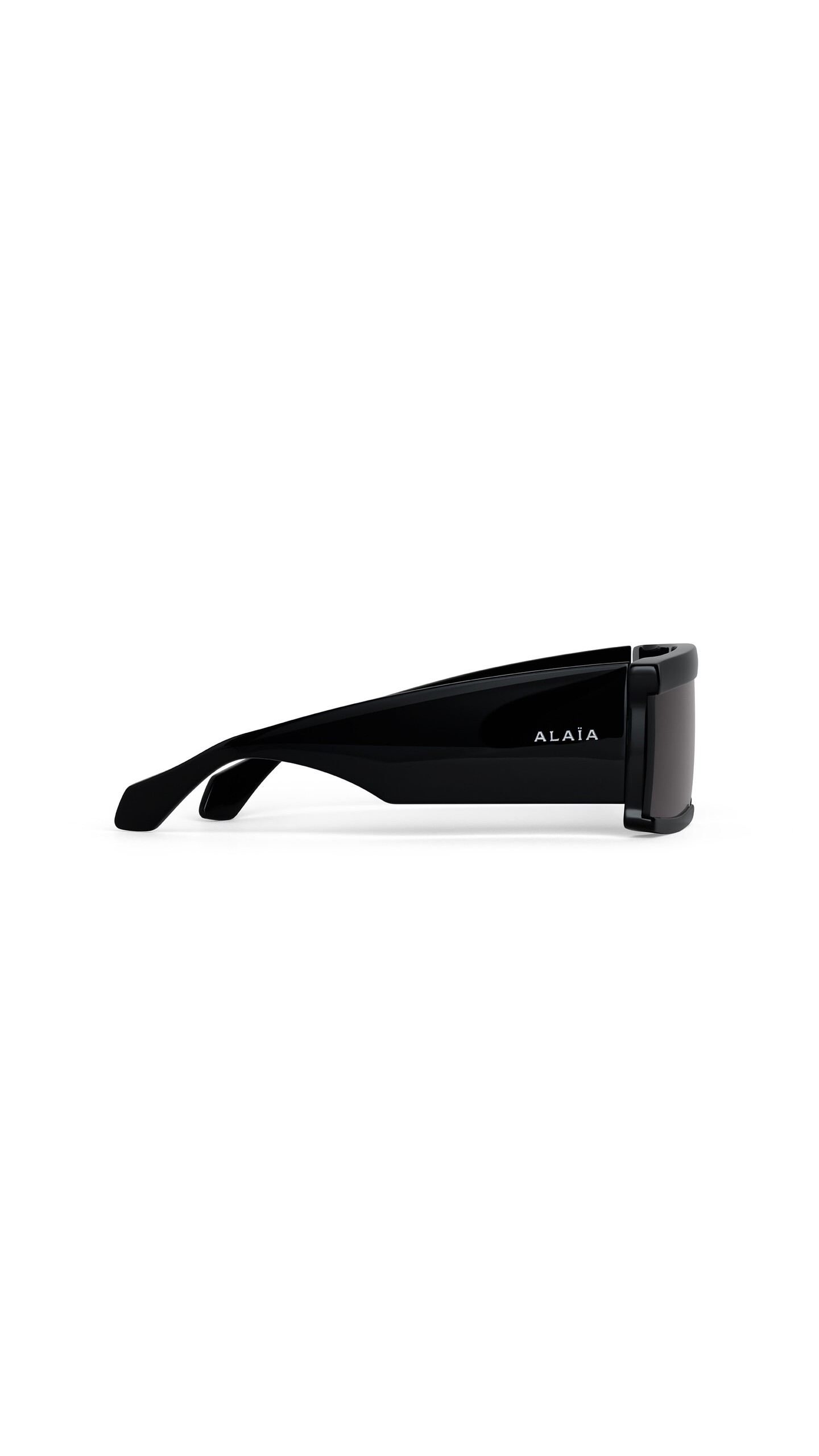 ALA&Iuml;A RECTANGULAR MASK SUNGLASSES BLACK - View 2