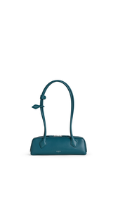 GREEN GREY - ALA&Iuml;A LE TECKEL SMALL BAG IN LEATHER