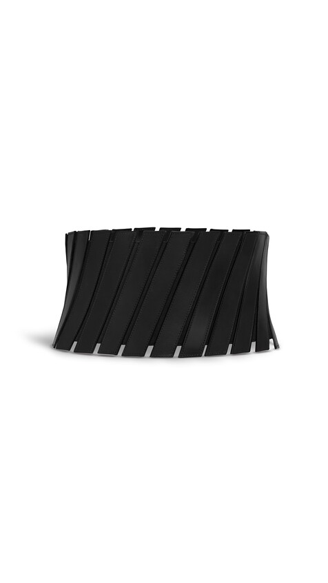 ALA&Iuml;A ELASTICATED BUSTIER BELT BLACK