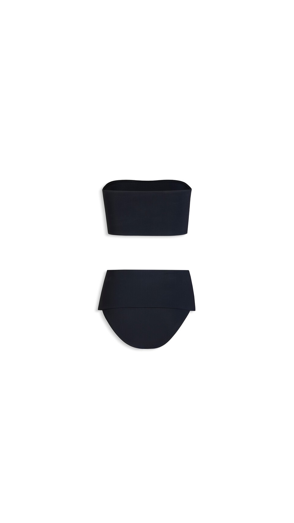 ALA&Iuml;A BANDEAU BIKINI SET BLACK - View 4