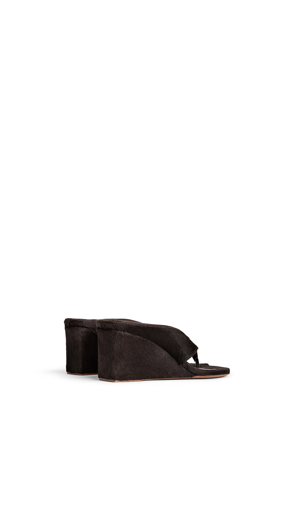 ALA&Iuml;A MULE INFRADITO CUBE IN CAVALLINO CIOCCOLATO - View 3