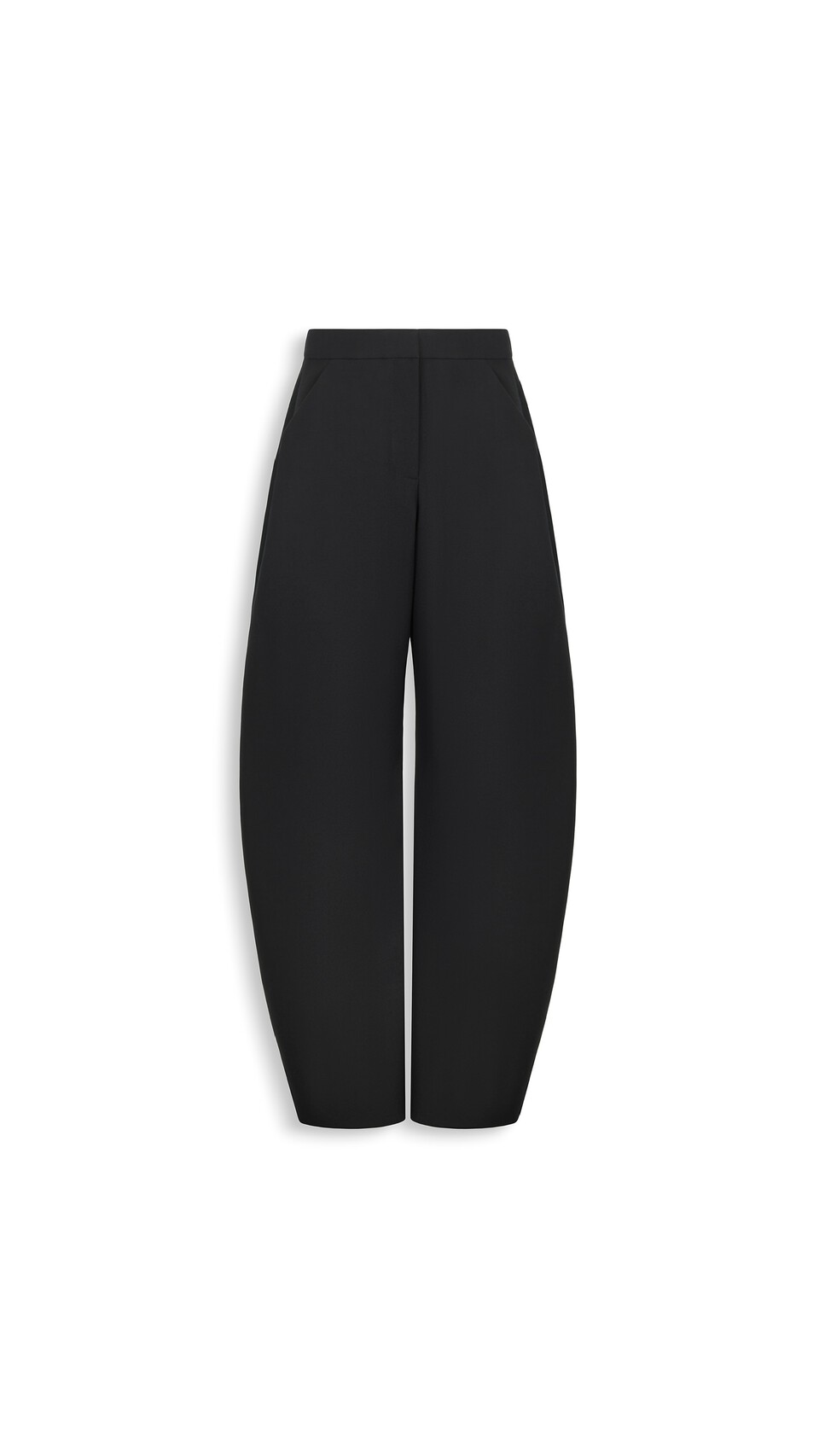 ALA&Iuml;A PANTALONI ARROTONDATI IN LANA LEGGERA MEZZANOTTE