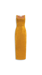 OCHRE - ALA&Iuml;A VELVET BODYCON DRESS