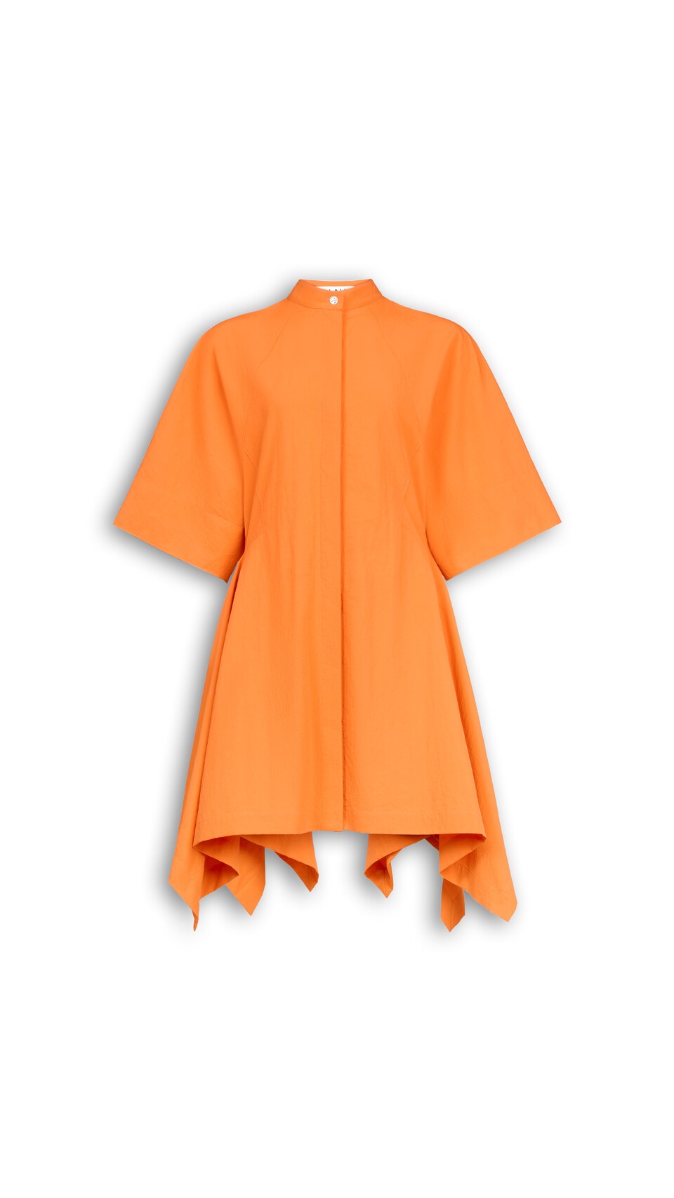 ALA&Iuml;A NYLON PANELLED DRESS ORANGE