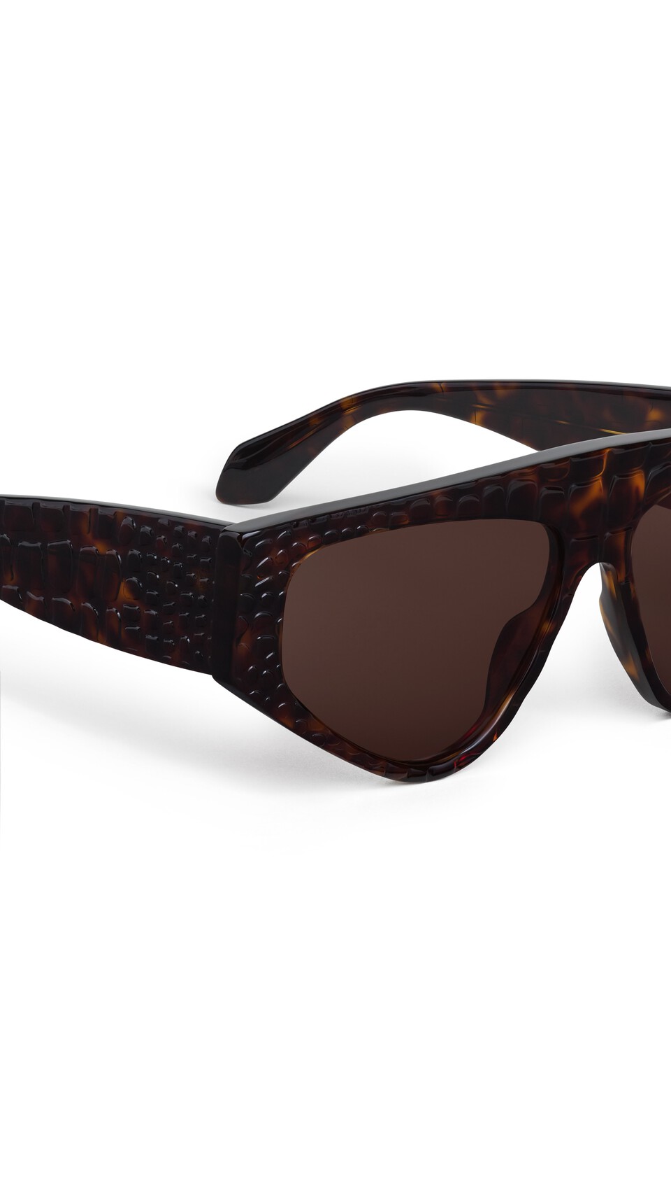 ALA&Iuml;A AVIATOR MASK SUNGLASSES HAVANA - View 3