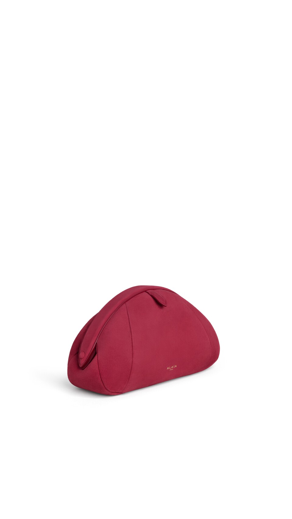 ALA&Iuml;A PURSE SMALL CLUTCH IN SUEDE CARMINE - View 2