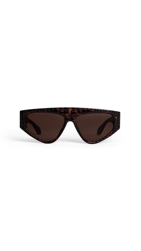ALA&Iuml;A AVIATOR MASK SUNGLASSES HAVANA