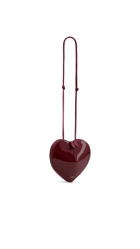 ALA&Iuml;A LE C&OElig;UR BAG IN CALFSKIN GARNET RED - View 2