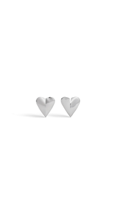 WHITE SILVER - ALA&Iuml;A LE C&OElig;UR MINI TORN EARRINGS