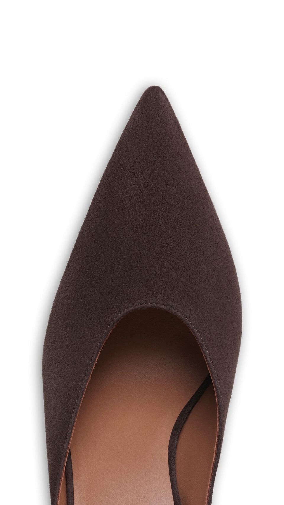 ALA&Iuml;A CUBE MULES IN SUEDE DARK BROWN - View 4