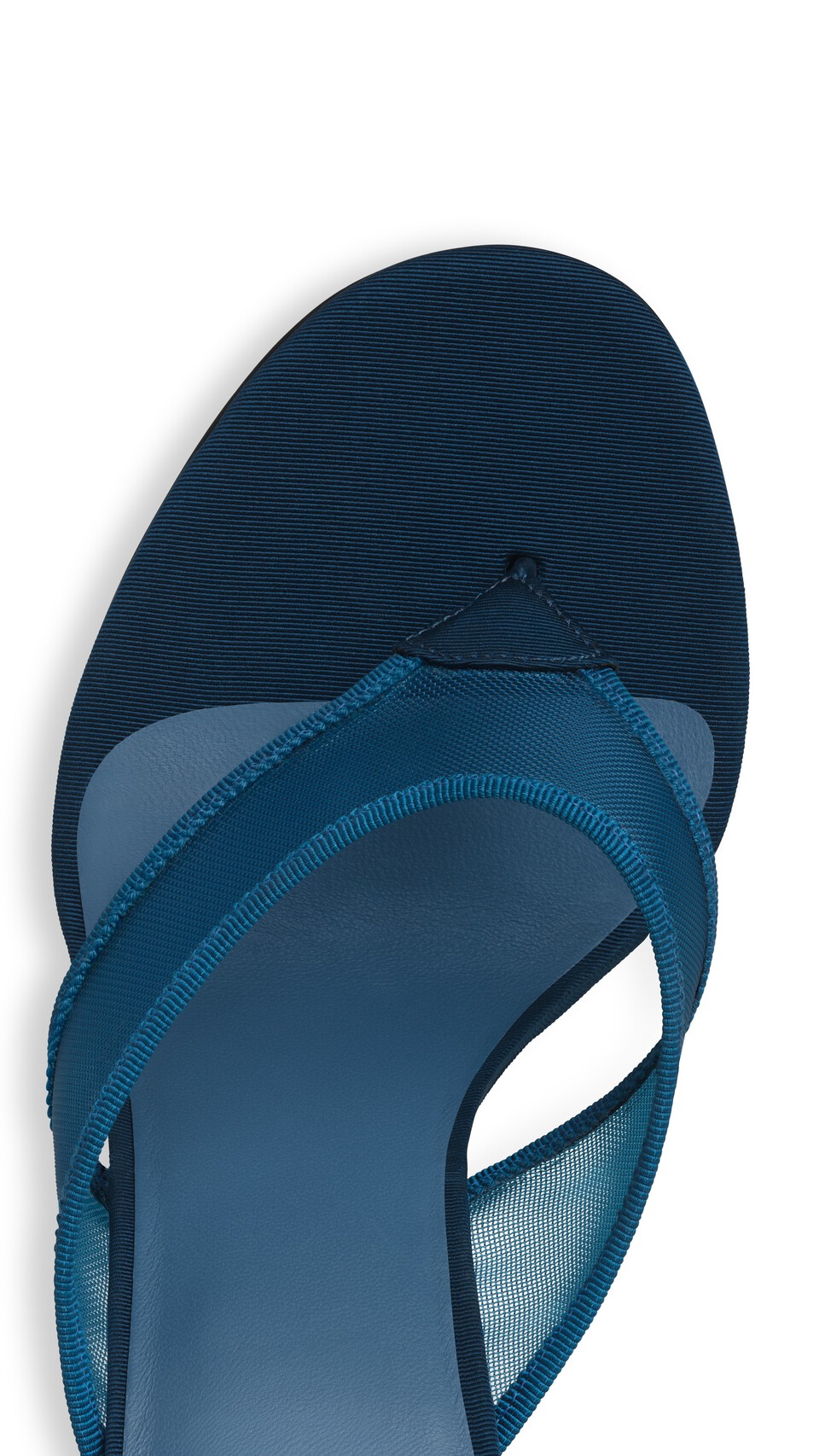 ALA&Iuml;A MULES TONG IN MESH FADED BLUE - View 4