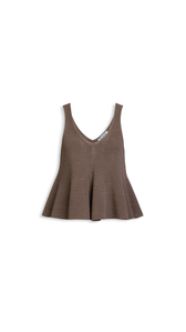 MOLE - ALA&Iuml;A WAFFLE GODETS TANK TOP
