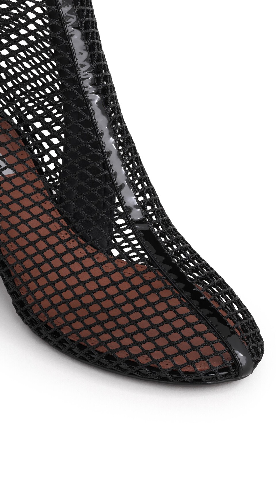ALA&Iuml;A BOOTS 55 IN FISHNET  BLACK - View 4