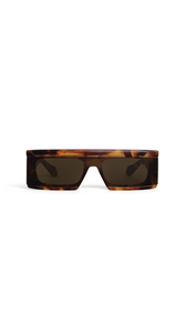 HAVANA/BROWN - ALA&Iuml;A RECTANGULAR MASK SUNGLASSES