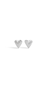 WEISS SILBER - ALA&Iuml;A OHRRINGE LE C&OElig;UR MINI TORN AUS MESSING