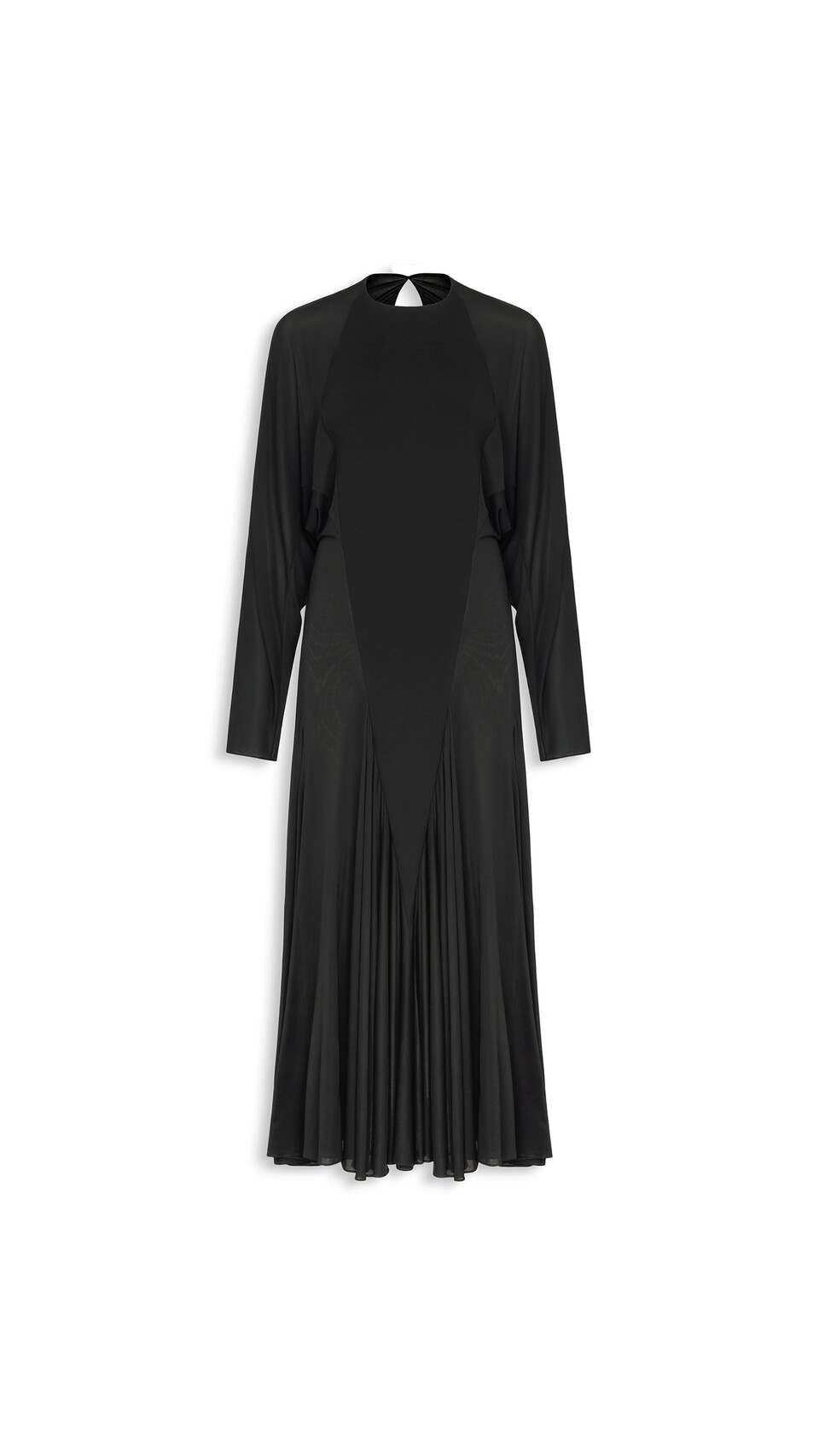 ALA&Iuml;A FLUID JERSEY DRESS BLACK