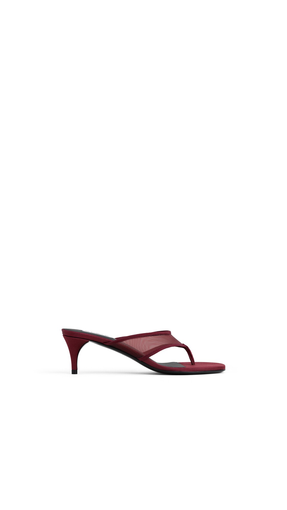 ALA&Iuml;A MULES TONG IN MESH BORDEAUX