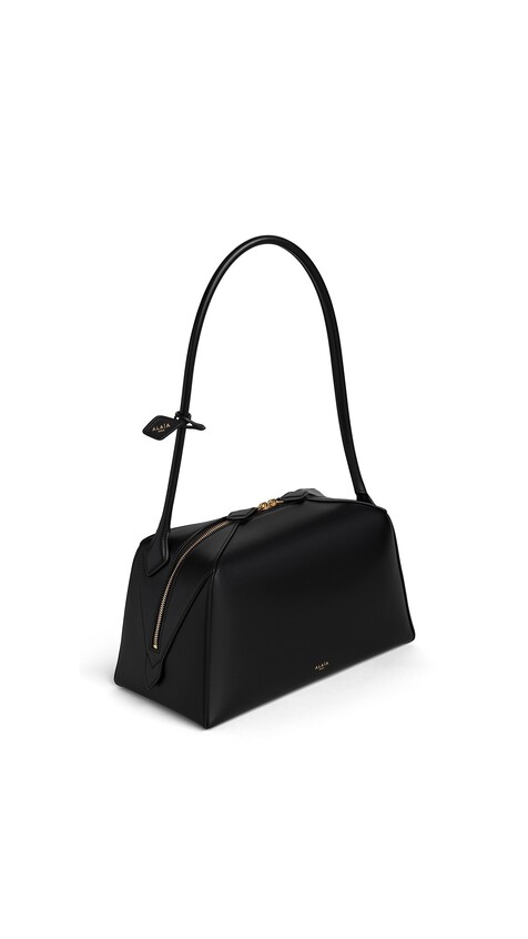 ALA&Iuml;A LE BOULEDOGUE BAG IN CALFSKIN BLACK - View 2