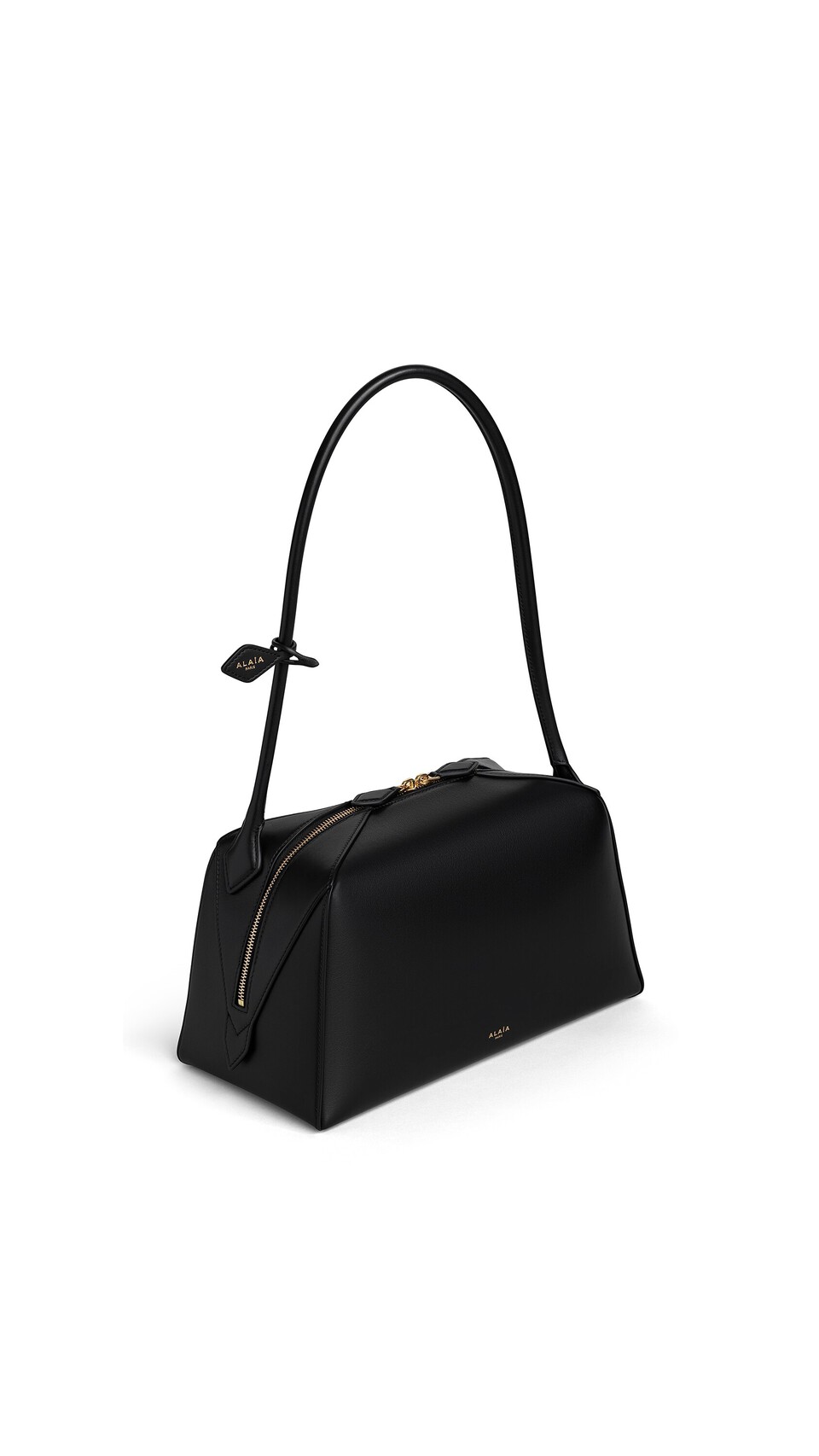 ALA&Iuml;A LE BOULEDOGUE BAG IN CALFSKIN BLACK - View 2