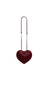 CHERRY - ALA&Iuml;A LE COEUR BI-MATERIAL IN HAIRCALF