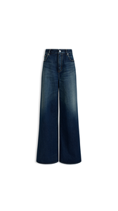 DOCK BLUE - ALA&Iuml;A PALAZZO DENIM JEANS
