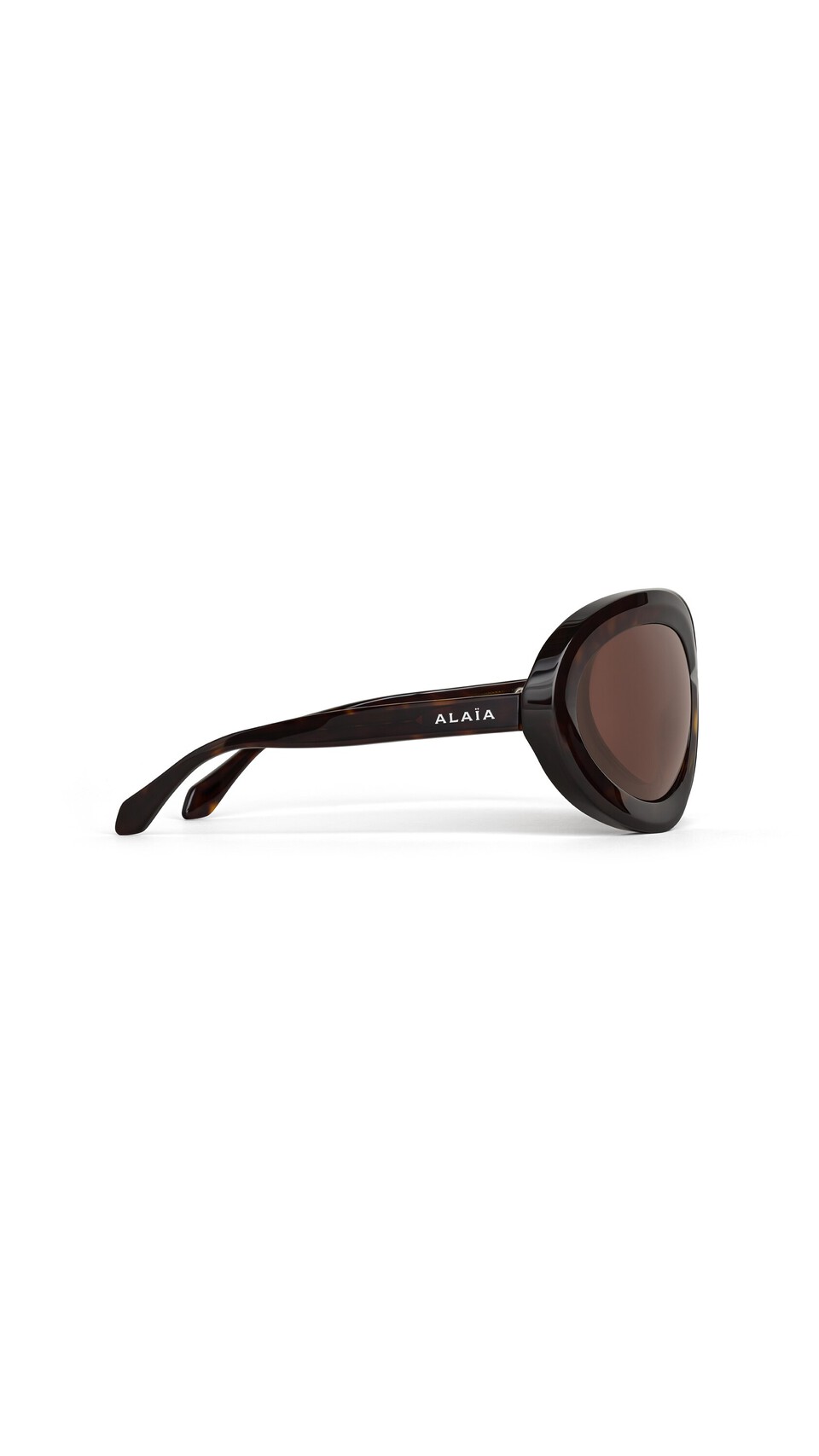 ALA&Iuml;A BUTTERFLY SUNGLASSES DARK BROWN - View 2