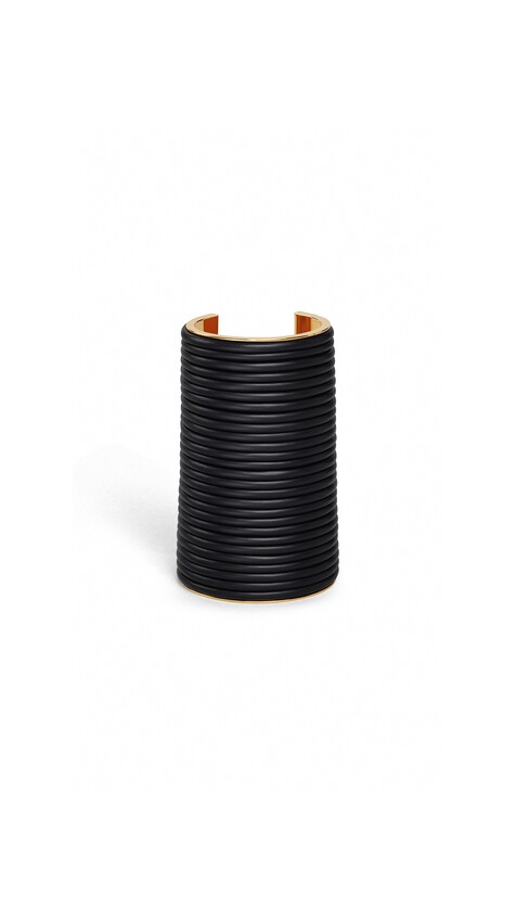ALA&Iuml;A BOBINE LARGE CUFF BLACK/GOLD