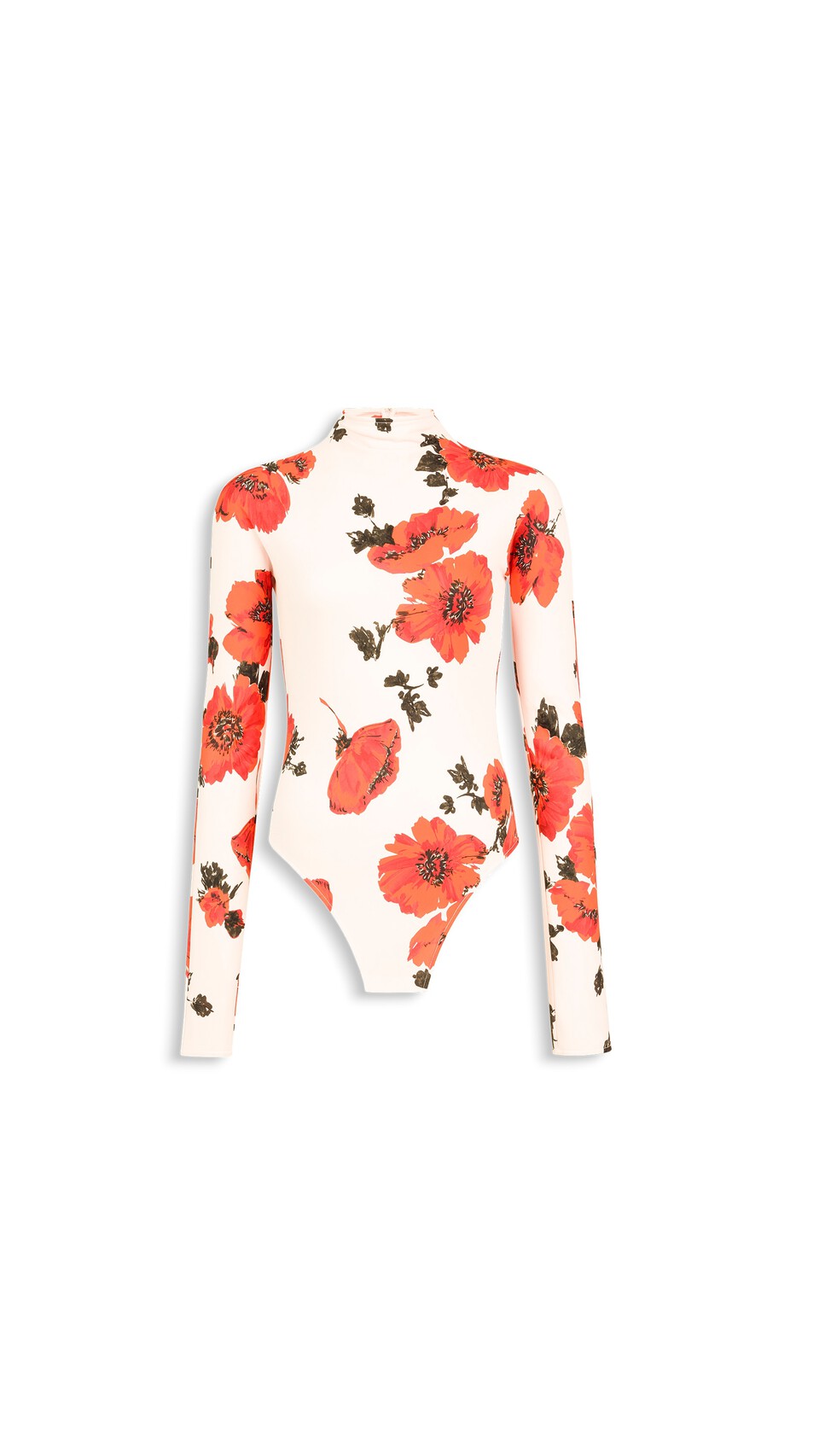 ALA&Iuml;A SECONDSKIN PRINTED BODYSUIT PINK/RED
