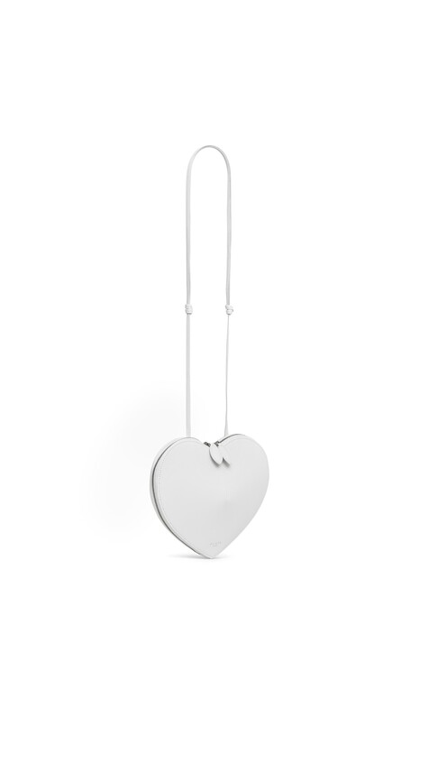 ALA&Iuml;A LE C&OElig;UR BAG IN CALFSKIN OPTICAL WHITE - View 2