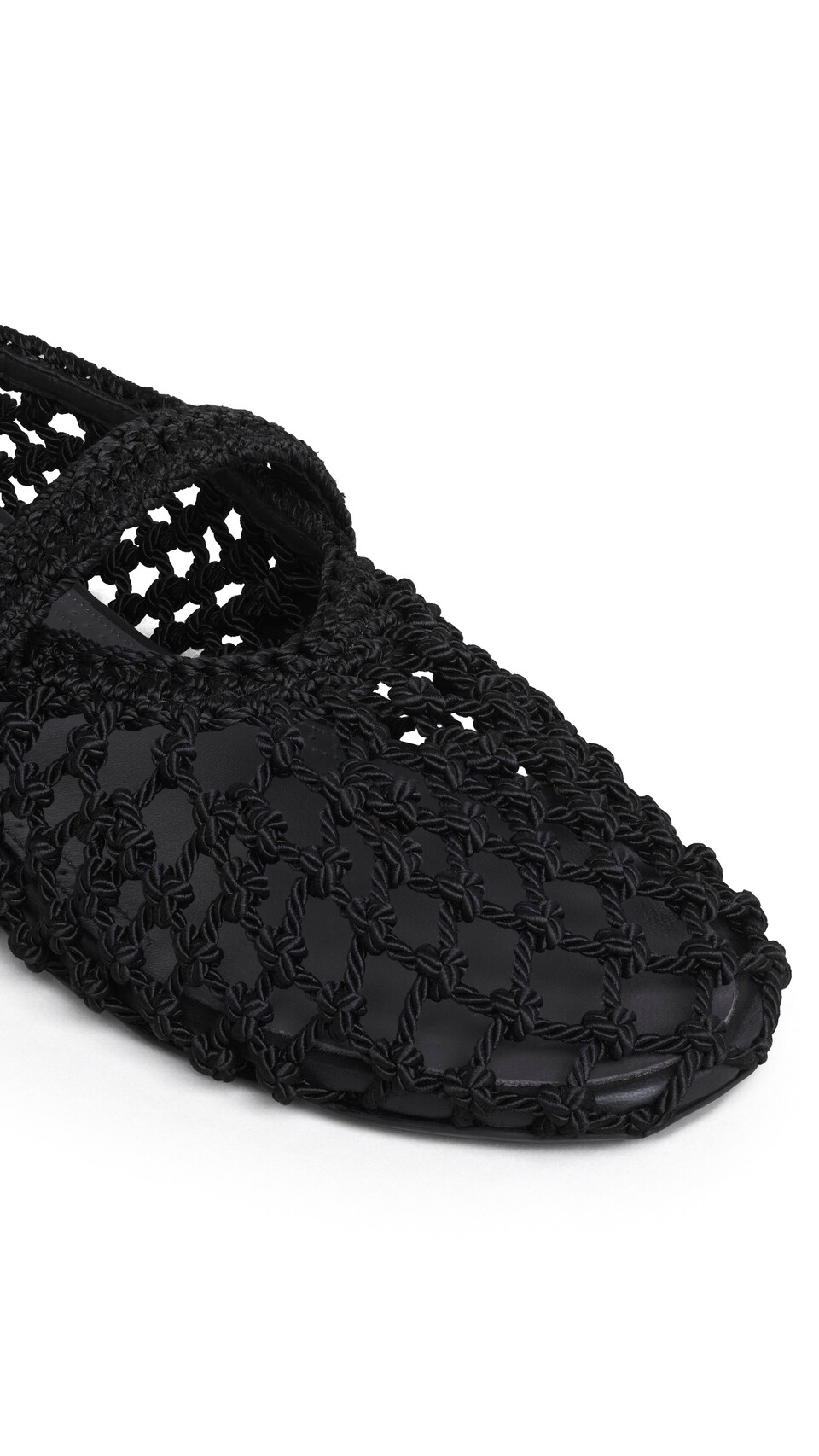 ALA&Iuml;A BALLET FLATS IN SATIN CORD BLACK - View 4
